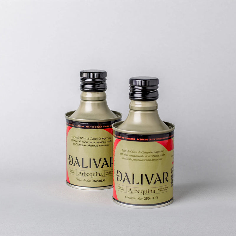 Pack dúo de aceite de oliva virgen extra Arbequina Dalivar 250 ml